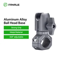 FANAUE-soporte para teléfono móvil de motocicleta, extensión de manillar, aro, Base de cabeza de bola, cámara deportiva, desmontaje rápido, antirrobo