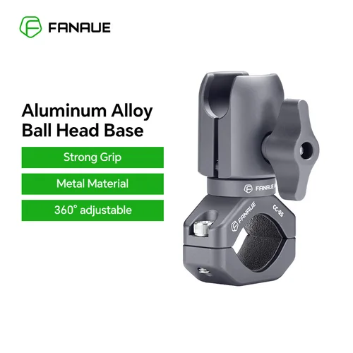FANAUE-soporte para teléfono móvil de motocicleta, extensión de manillar, aro, Base de cabeza de bola, cámara deportiva, desmontaje rápido, antirrobo