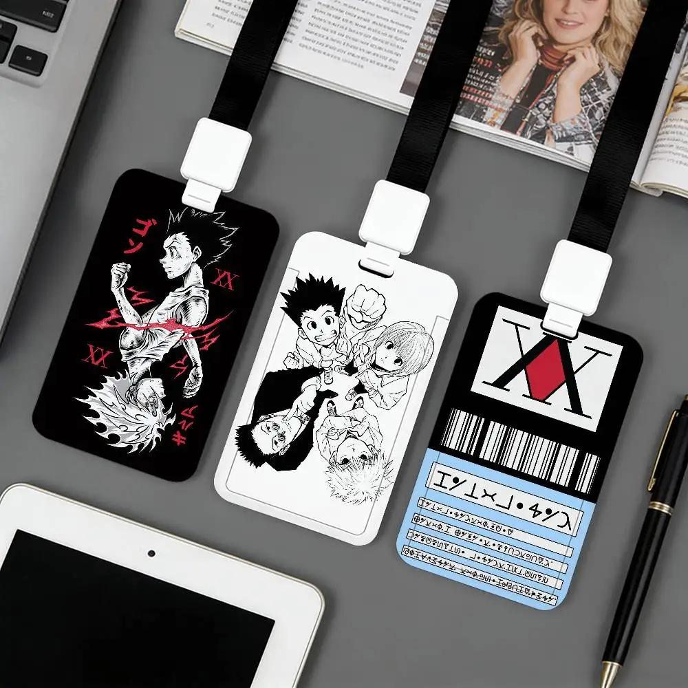 Porte-cartes Anime H-Hunter X H-Hunter, applicable aux cartes d'identité, aux cartes bancaires, aux cartes de transport en commun et aux cartes de travail