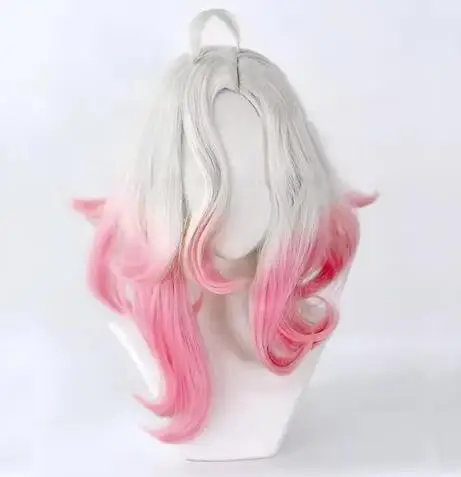 Briar Cosplay Wig GameLOL Briar Short Grey Pink With Ears Heat Resistant Synthetic Hair Halloween Party Wigs + Wig Cap