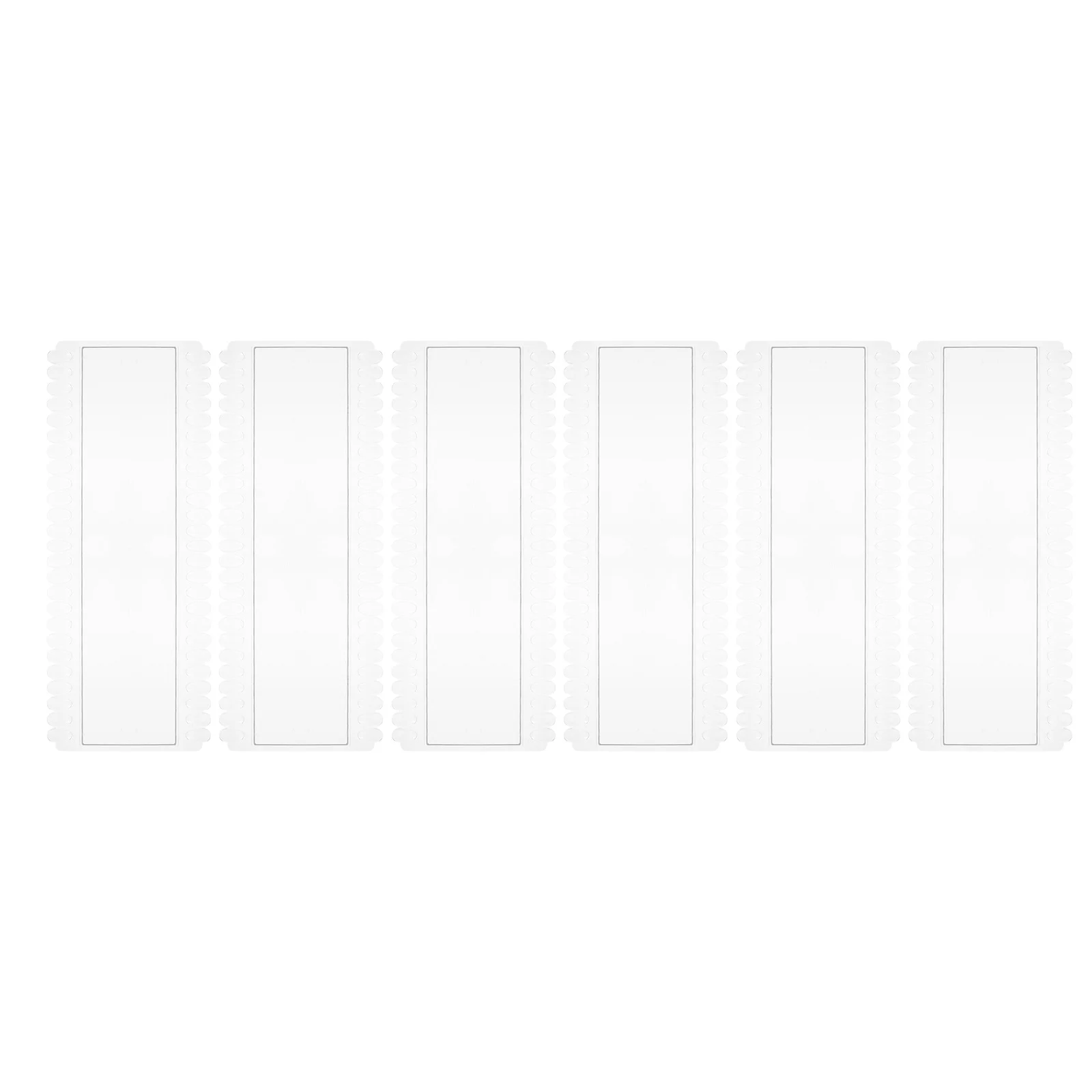 

6pcs Color Display Board 50 Slots Transparent Nail Art Design Board For Gel Polish Sample Practice Diy Training Nail Tool Salon