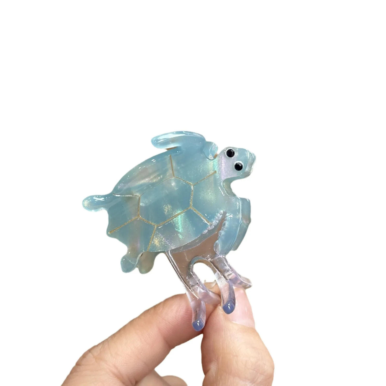 New Cute Cartoon Ocean Mermaid Tortoise Hair Claw Clips Sea Turtle Acetate Shark Hairpin For Women Hair Accessories