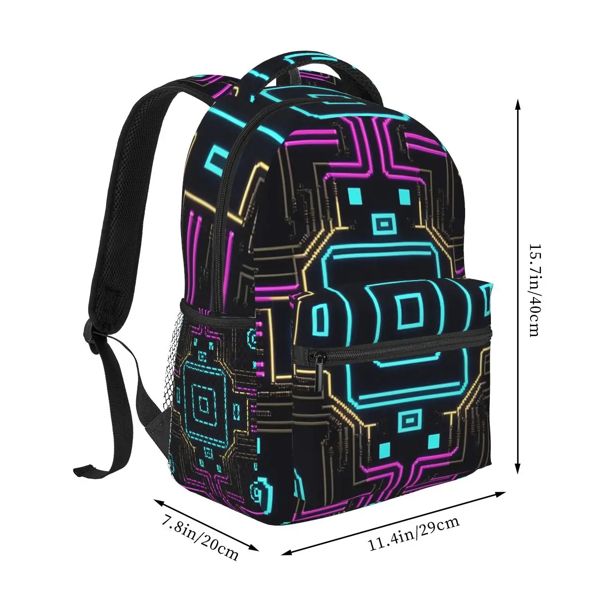 Cyberpunk Pattern Backpack Student Boys Girls BookBag Kids School Bag Laptop Shoulder Bags for Men Women