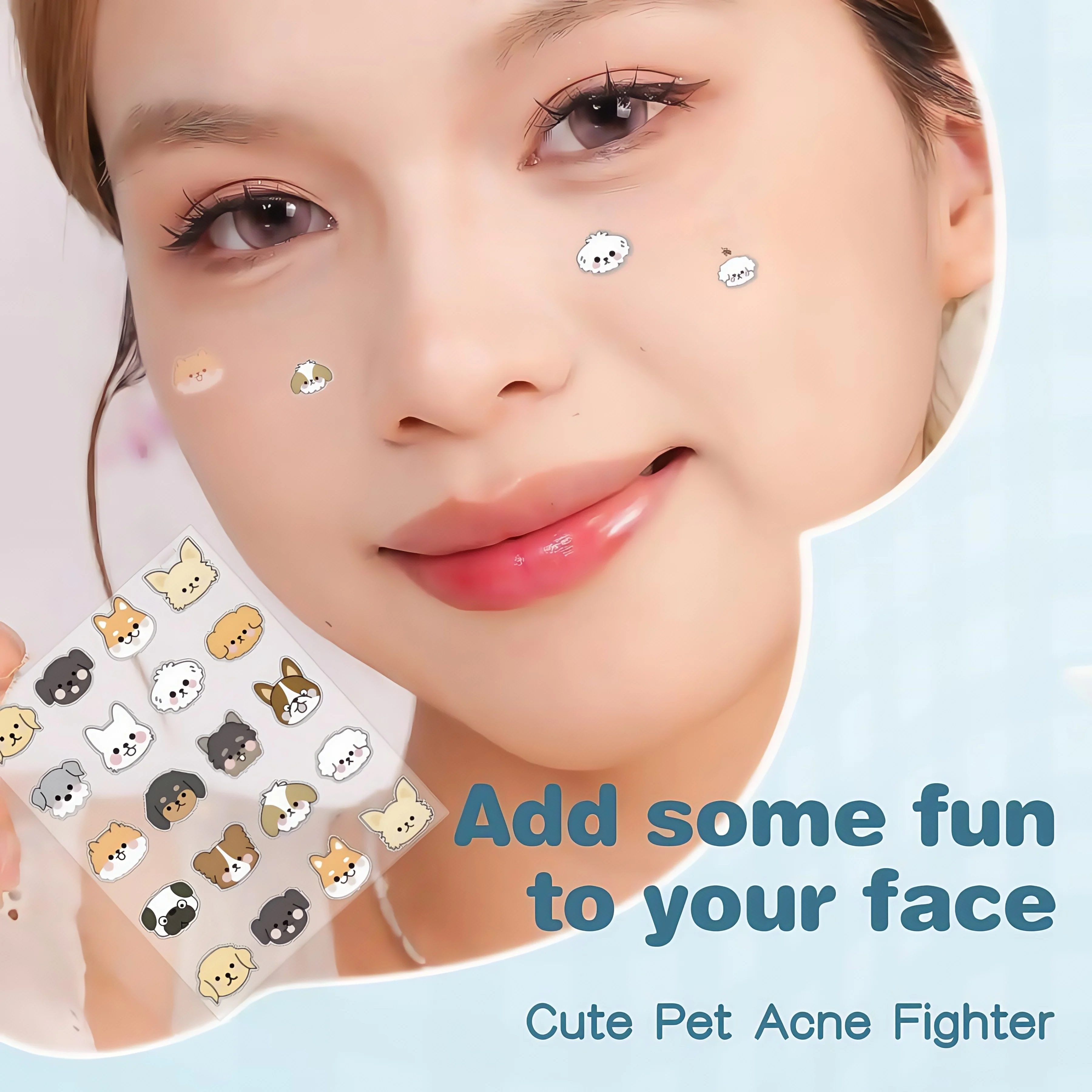 Parche para el acné de dibujos animados de 600 piezas, lindo parche para el acné corrector facial en forma de gato, seguro, no tóxico. Suave y no irritante.