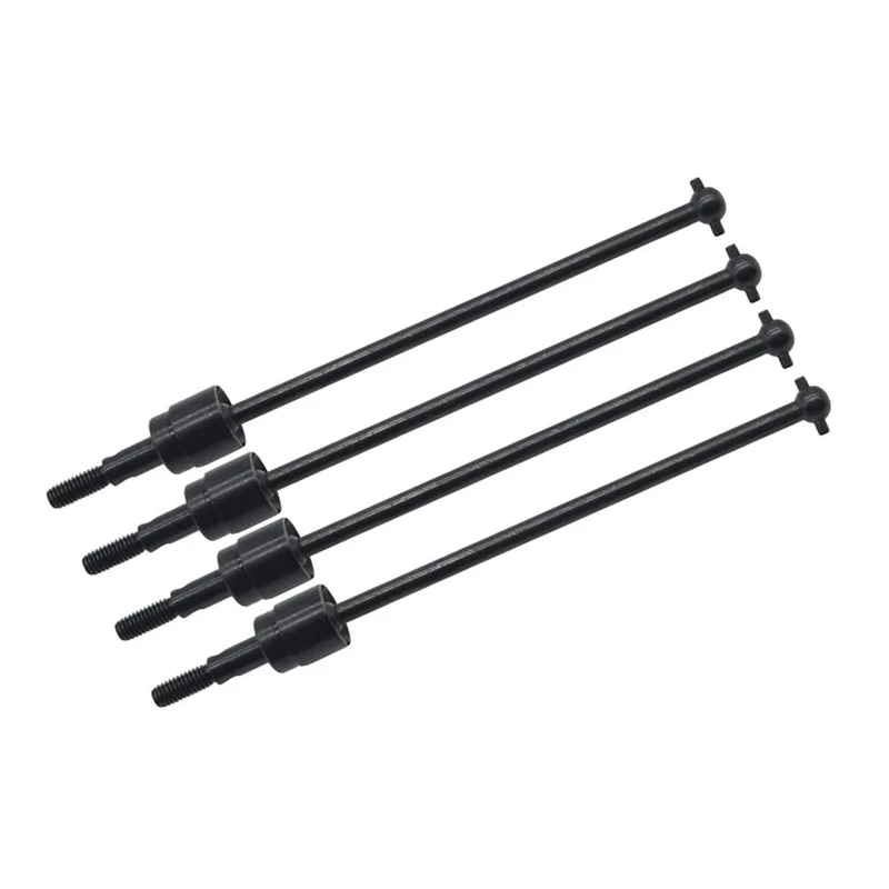 8Pcs Steel Dogbone Drive Shaft & Wheel Axle Replacement 08029 02033 For HSP 94111 94108 94170 1/10 RC Car Parts,Black