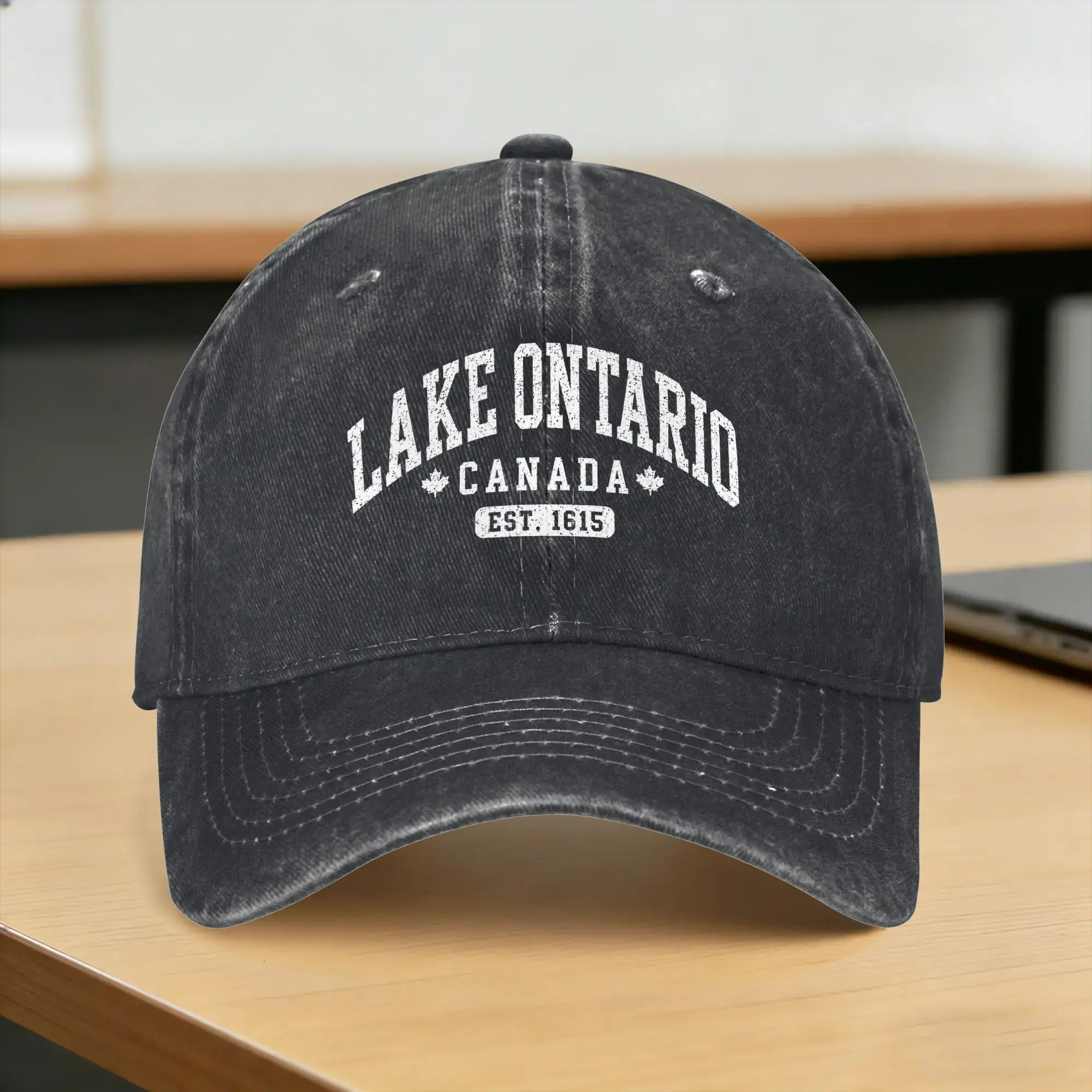 Lake Ontario Canada Vintage EST 1615 Canadian Pride Casual Baseball Cap Summer  Trucker Hat Dropshipping Outdoor Hip Hop Hats