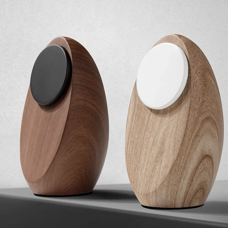 

Magsafe Wood Stand Mobile Phone Creative Wooden Magnetic Wireless Charger Stand Egg Shaped Desktop Stand Bracket Ornament Gift