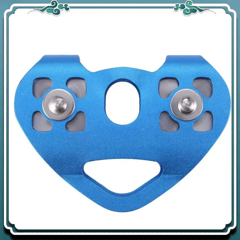 Reliable 6X Heart-Shape Climbing Double Pulley Steel Cable Rope 13Mm Climbing Device High Speed Zipline Trolley 24KN