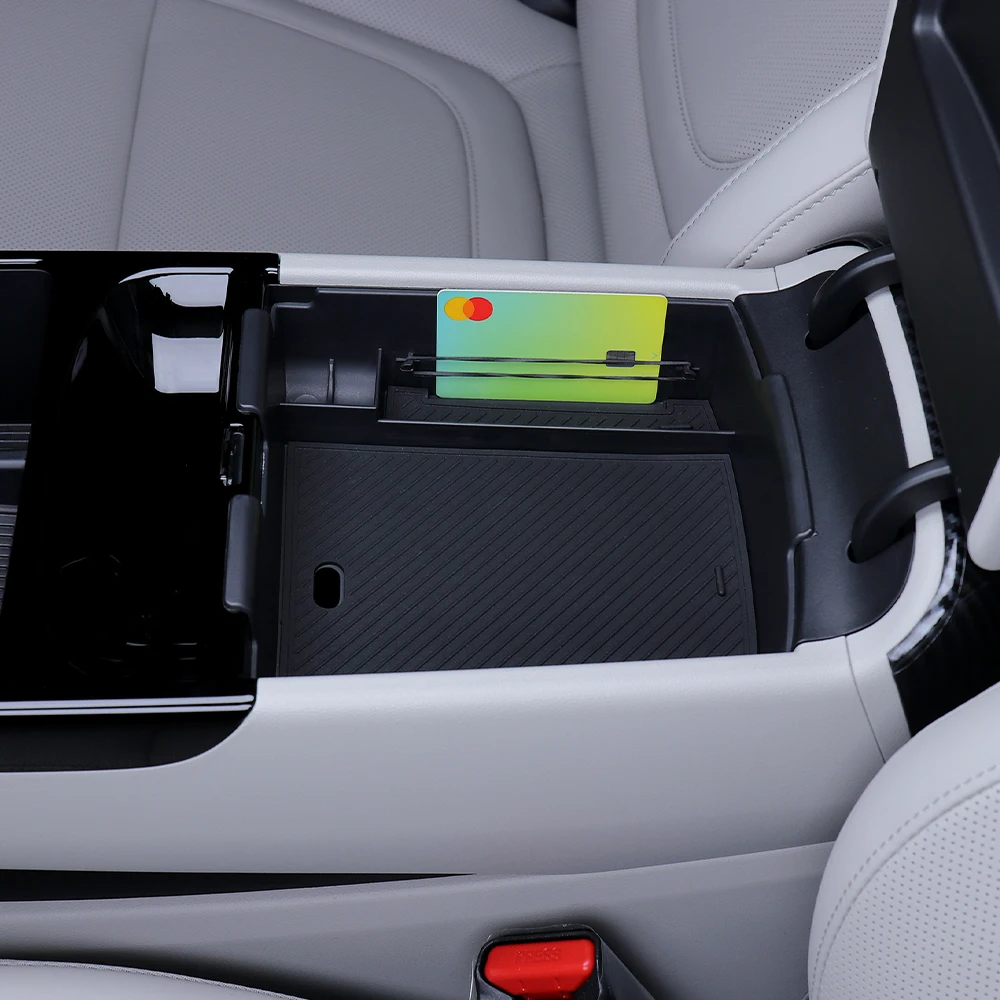 لشركة هيونداي توكسون 2025 2026 مسند الذراع تحت صندوق تخزين حامل مُنظِم صينية سيارة بطاقة مركزية عملة تستيفها الملحقات