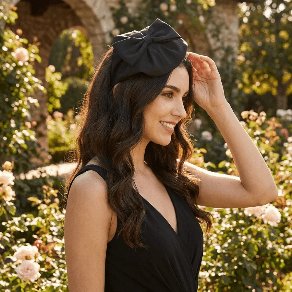 Elegant Oversized Polka Dot Headband Non-slip Breathable Half Hat Style Hairband Polyester Lightweight Wide Hair Hoop Makeup