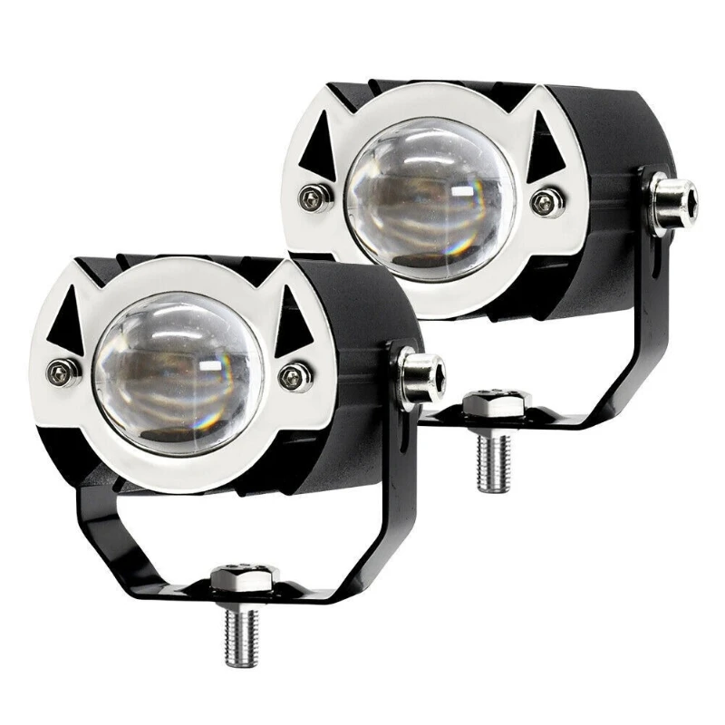 2Pcs/set 15W LED Motorcycle Headlight Dual Color Bulb 30W High Low Spotlight for Motorcycle Lighting - view 6
