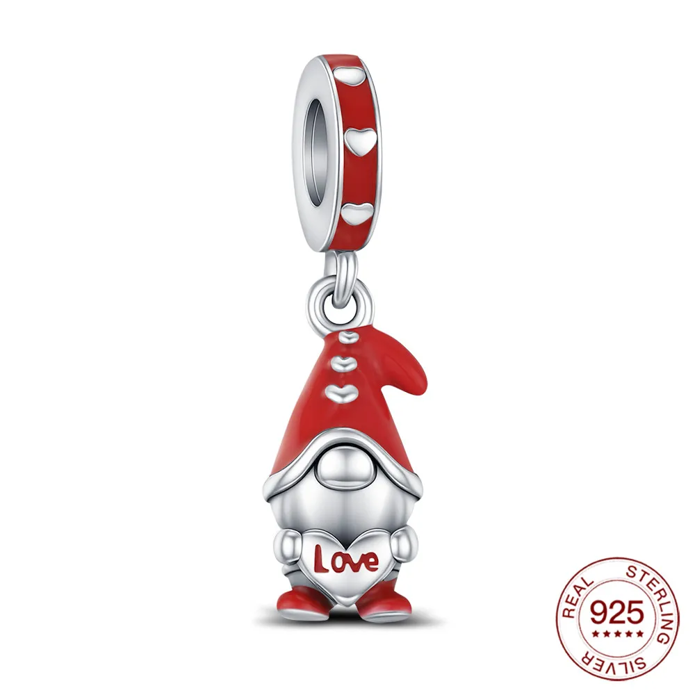 

2025 925 Sterling Silver Charm Dwarf Beads Jewelry Making Original Bracelets Valentine's Day Fashion Jewelry Gifts