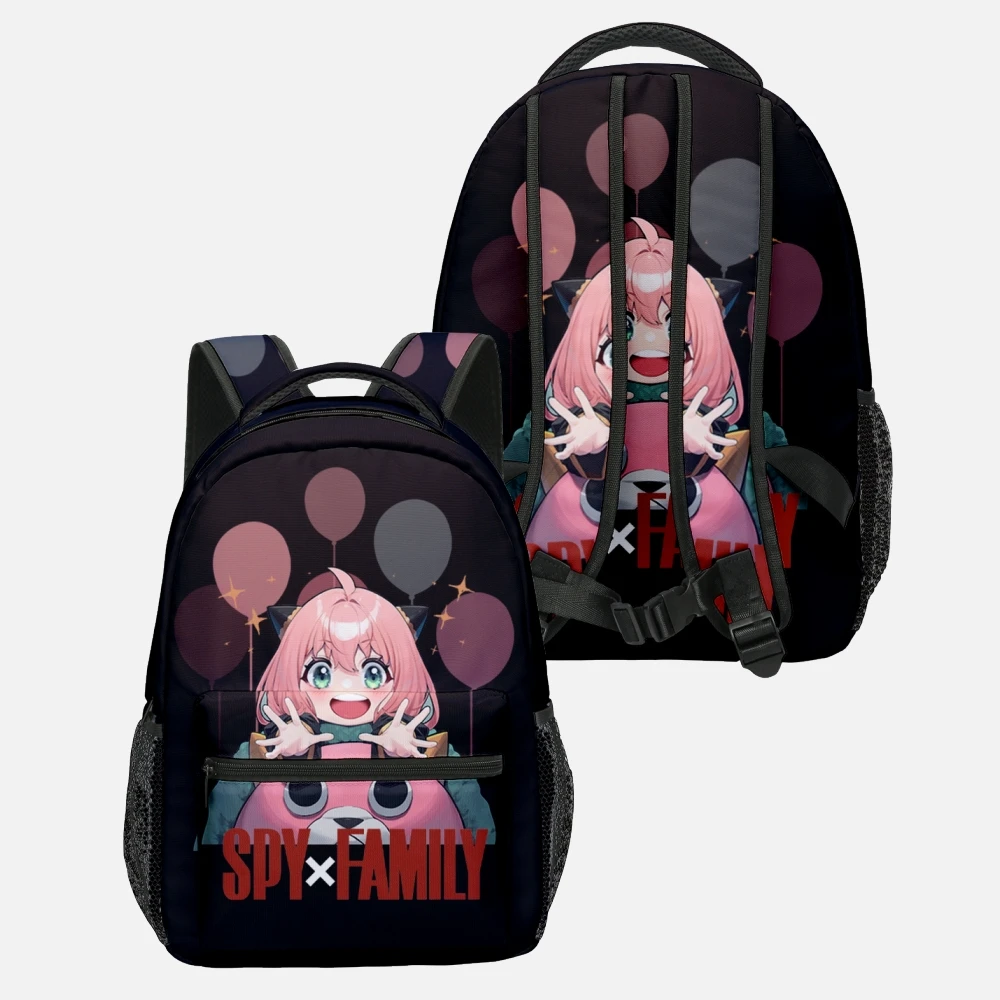 Trendy Youthful School Bags Unisex Anime Spy X Family Anya Travel Bags 3D Print Oxford Waterproof Notebook Shoulder Backpacks