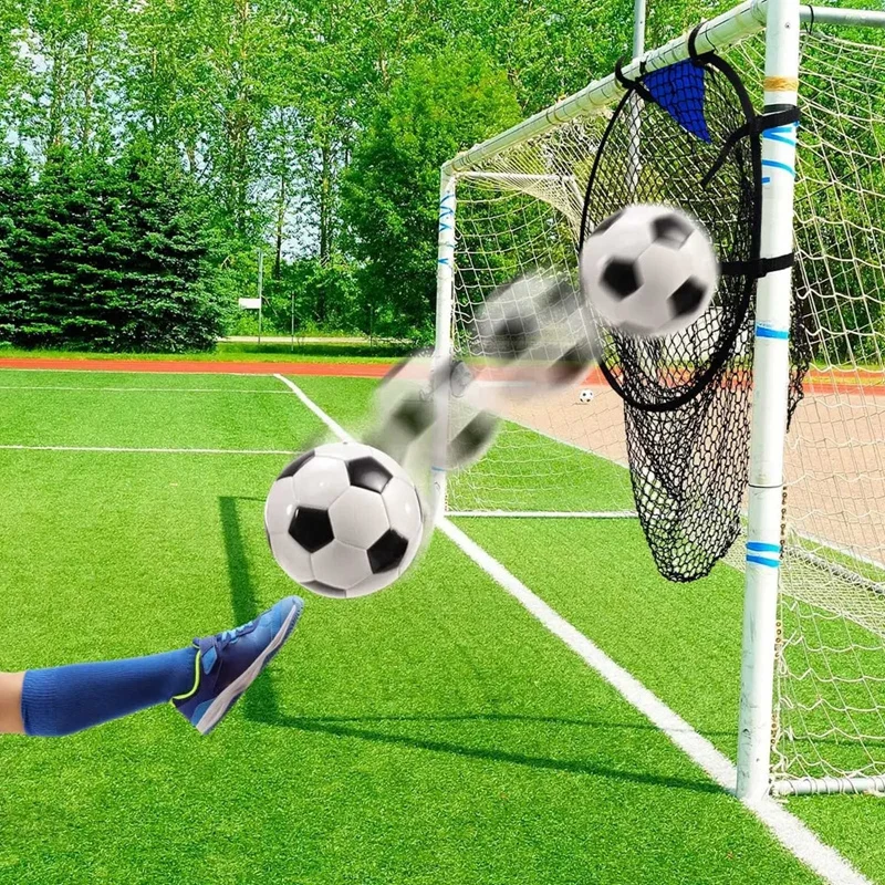 Soccer Shooting Target Goal Beginner Football Training Bins Quality Mesh Aiming Net Storage Bag Club Kick Practice Equipment