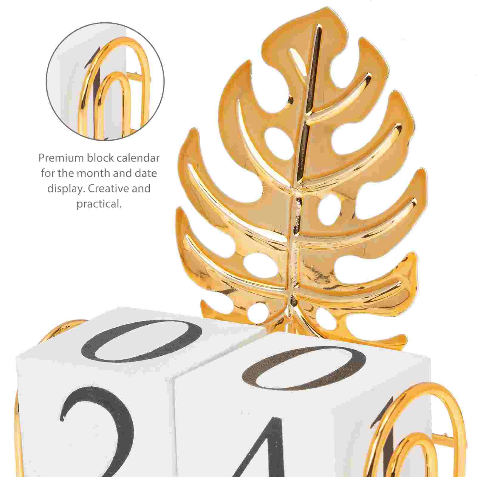 Square Calendar Decoration Office Pantry Organizers and Storage Wooden Turtle Leaf