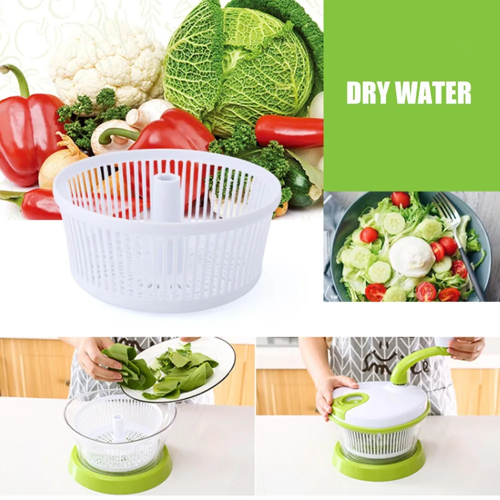 ABS Multi-Function Food Processor Easy to Use Handcrank Manual Meat Mincer Green and White Efficient Vegetable Chopper