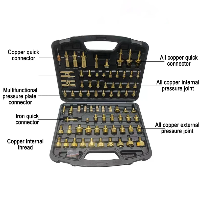 Uniwersalny adapter do testowania nieszczelności Naprawa wykrywania nieszczelności dla Europy Ameryki Azja Wszystkie miedziane narzędzia do