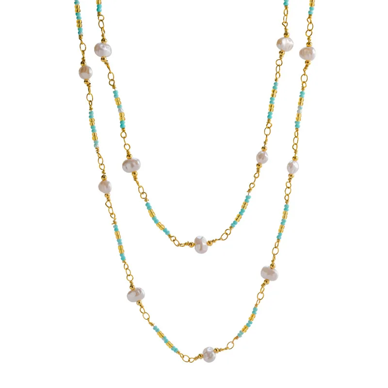 Autumn Winter Long Classic Retro Freshwater Pearl Necklace for Women Versatile New Chinese Light Luxury Niche Design Necklace