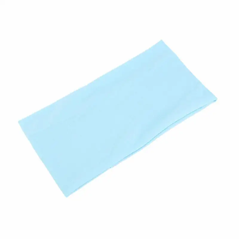 Unisex einfarbiges, verbreitertes, elastisches Yoga-Übungs-Stirnband, Laufen, Radfahren, Outdoor-Sport, Schweißband – Detail 15