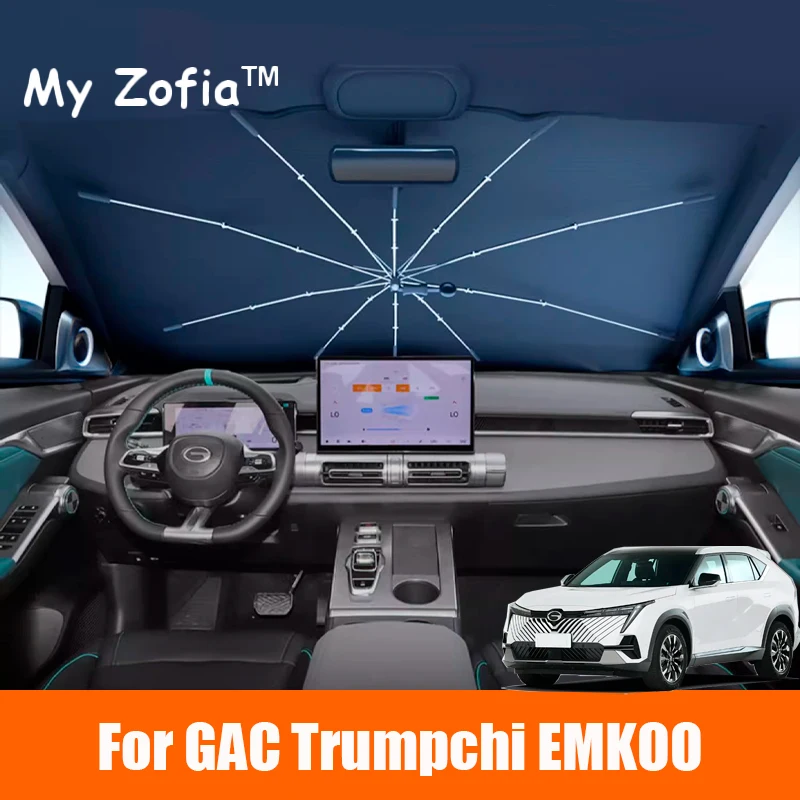 For GAC Trumpchi EMKOO 2022 2023 2024 2025 Car Windshield Sunshade Foldable Umbrella amry Front Heat Insulation Accessories