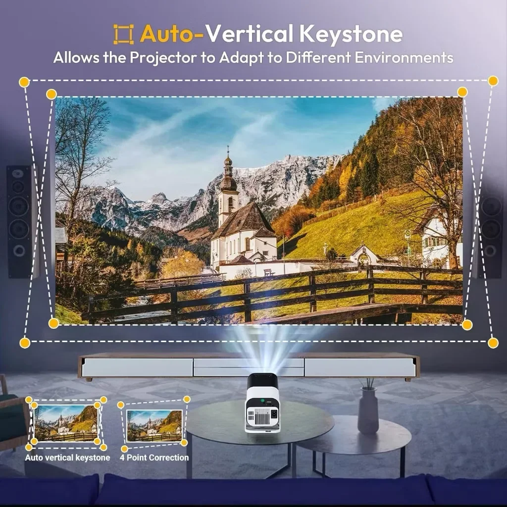 جهاز عرض DEYSINN 4K Android 13 أصلي 1080P 390ANSI HY320 Dual Wifi6 BT5.0 1920*1080P Projetor محمول للسينما ترقية HY300 #5