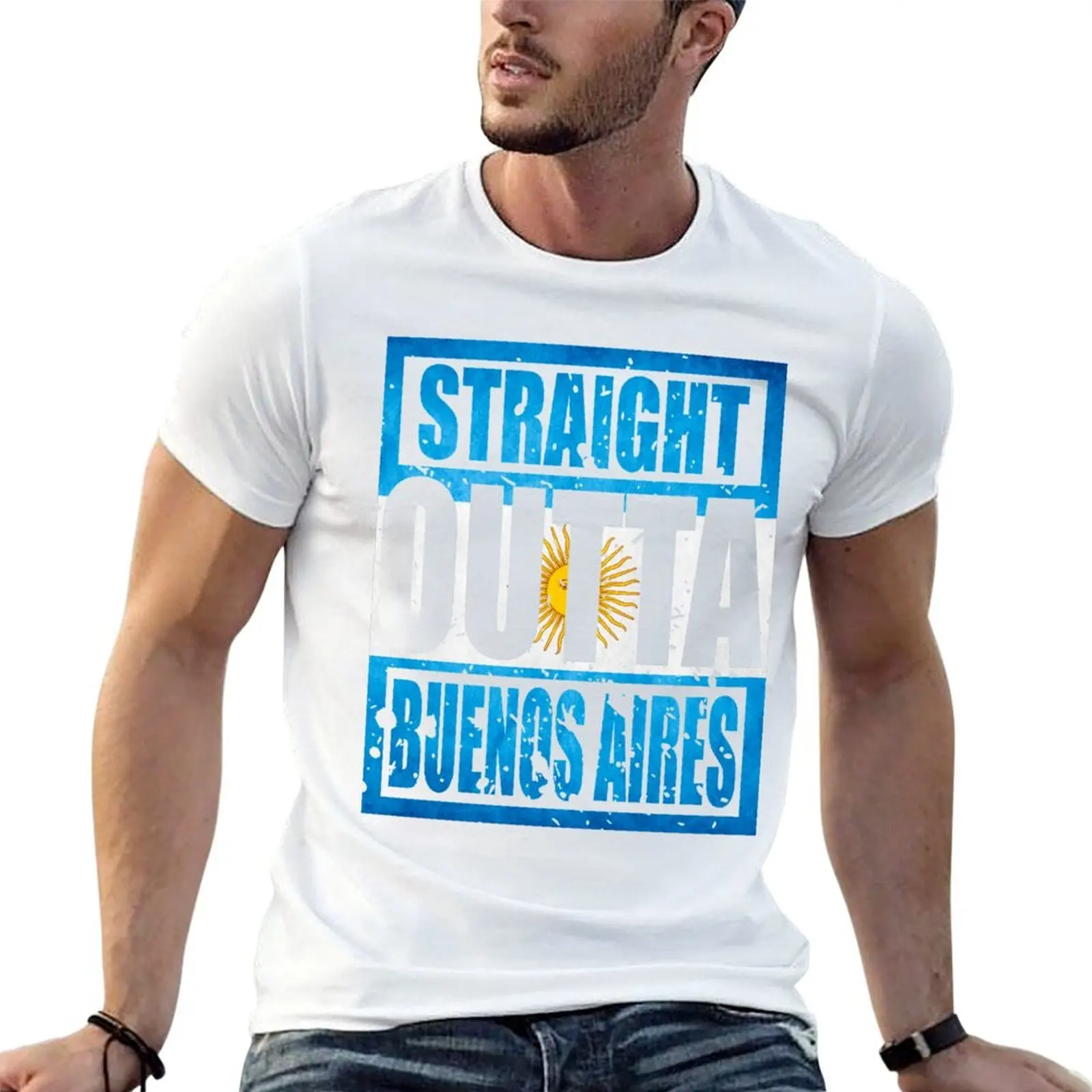 Straight Outta Buenos Aires TShirt T-Shirt t shirts for man graphic tees man t shirts graphic t shirt man designer T-shirt