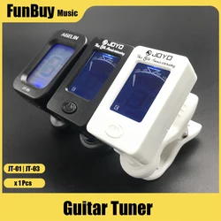 LJ-01 JT-01 Clip-On Digital Guitar Tuner 360 Degree Rotatable LCD Guitarra Tuner for Chromatic Guitar Bass Violin Ukulele