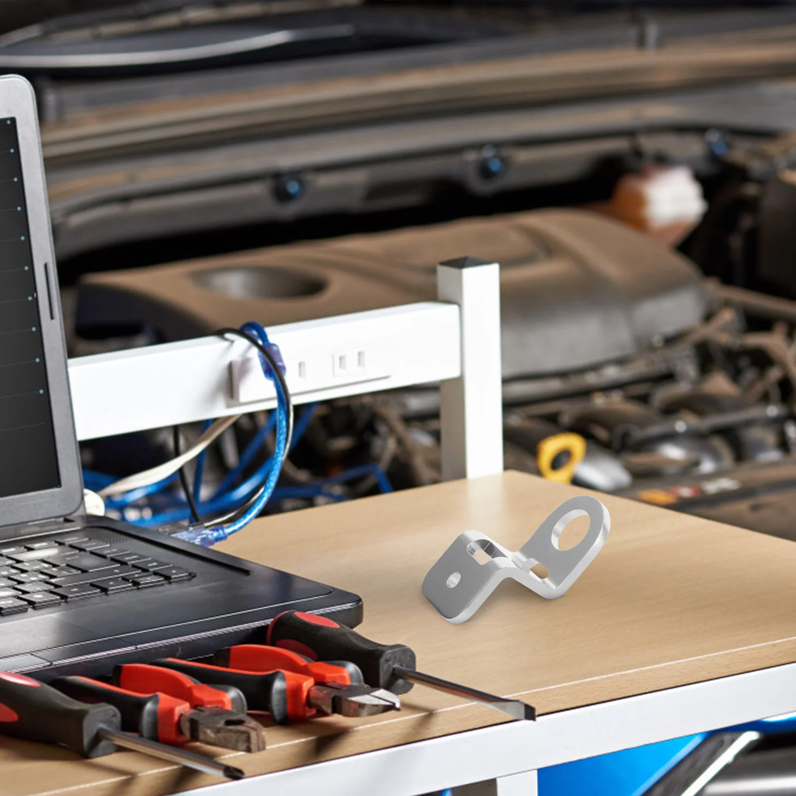 

Aluminum Alloy Car Radiator Bracket Reliable Sturdy Design Simple Install Universal Fit Stylish Radiator Bracket