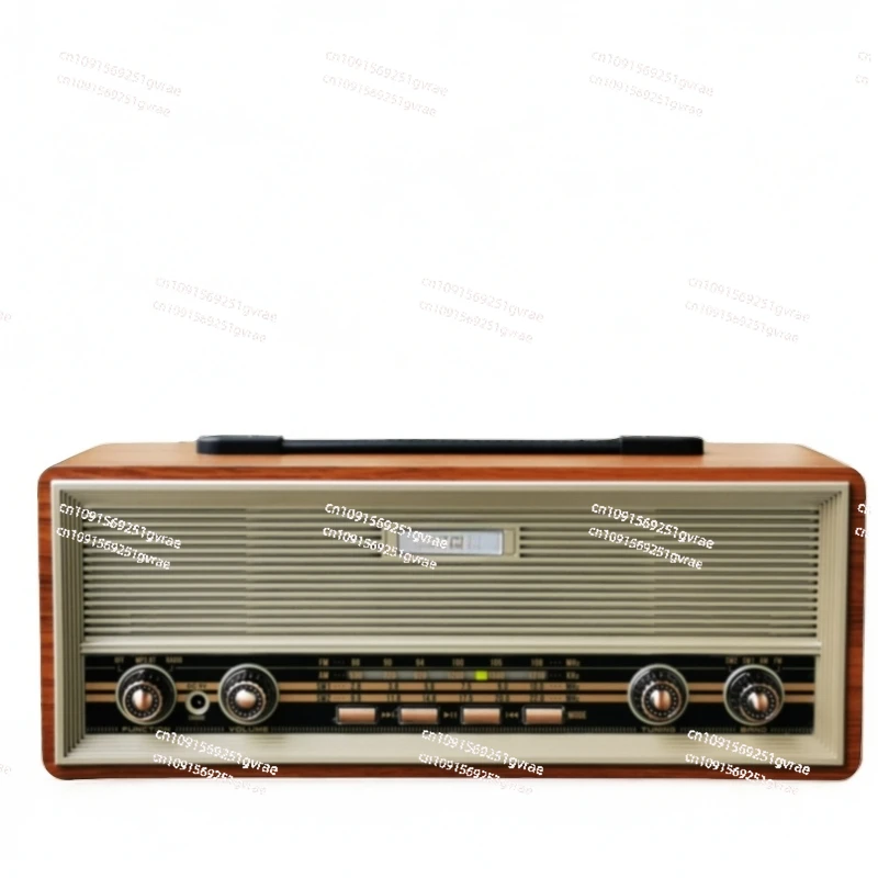 Retro nostalgic desktop stereo radio FM medium wave shortwave bluetooth speaker card stereo