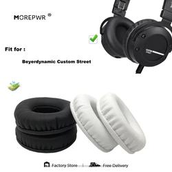 Replacement Ear Pads for Beyerdynamic Custom Street Headset Parts Leather Cushion Velvet Earmuff Earphone Sleeve Cover