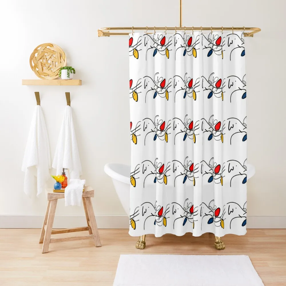 

Elephant Christmas Lights 1 Shower Curtain Shower Bathroom In The Bathroom Anime Bathroom Curtain