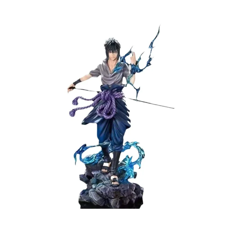 Bandai HOT S 23cm Naruto Anime-Figur Uzumaki Naruto Uchiha Sasuke Actionfigur PVC-Statue Desktop-Ornament Sammlerstück Geschenk