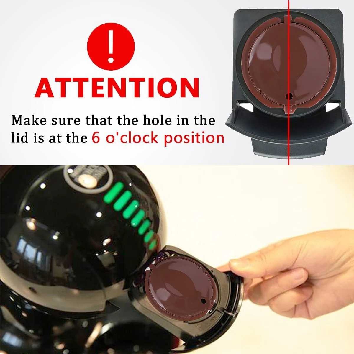 Filtry do kawy wielokrotnego użytku 6 szt. Kolorowe filtry do kawy wielokrotnego użytku do kapsułek do kawy wielokrotnego użytku Filtr do kapsułek do kawy