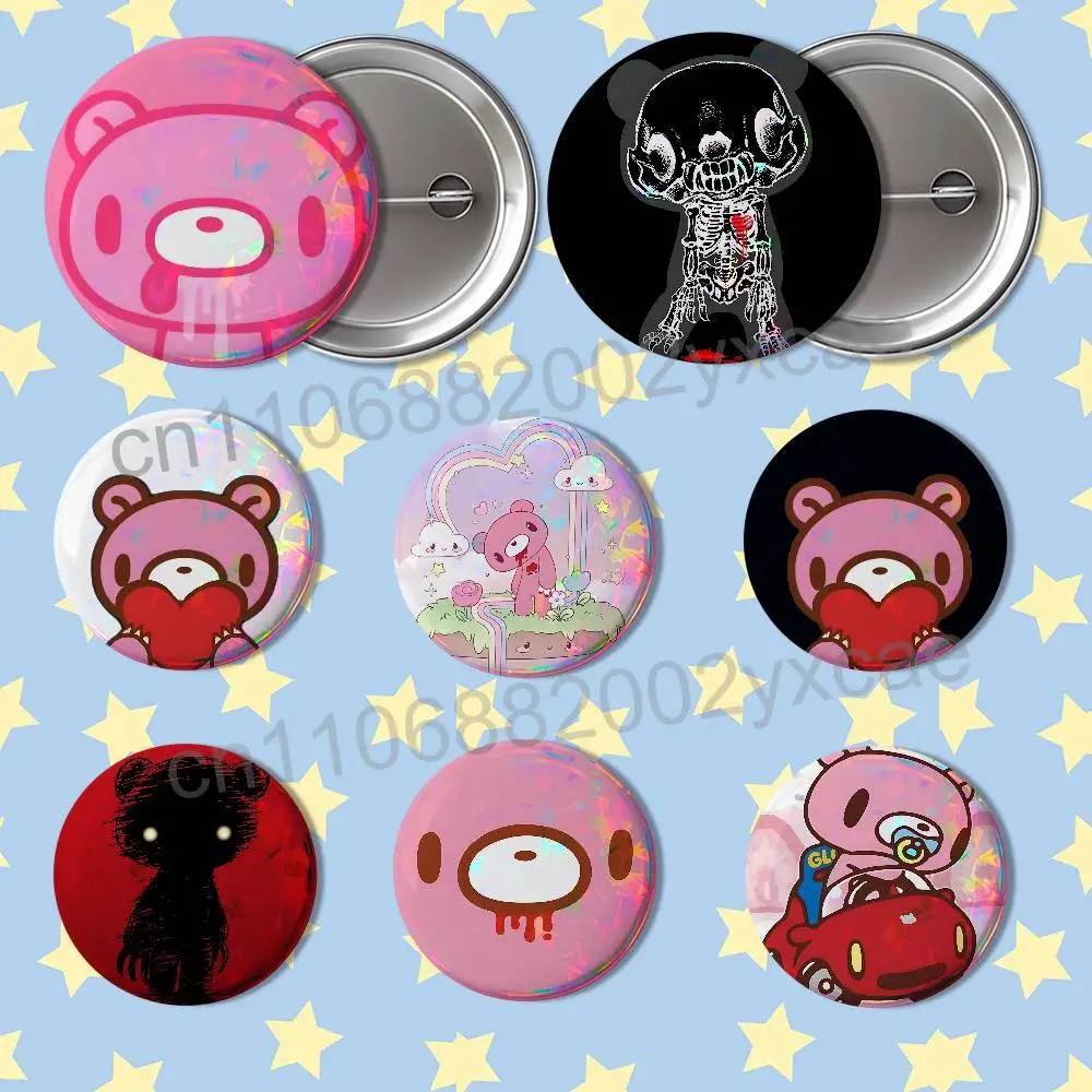 Violent corruption Gloomy Bear HD Print 58mm 44mm Round Lapel Pins Pretty Derby Round Display Brooches Brooch Badges