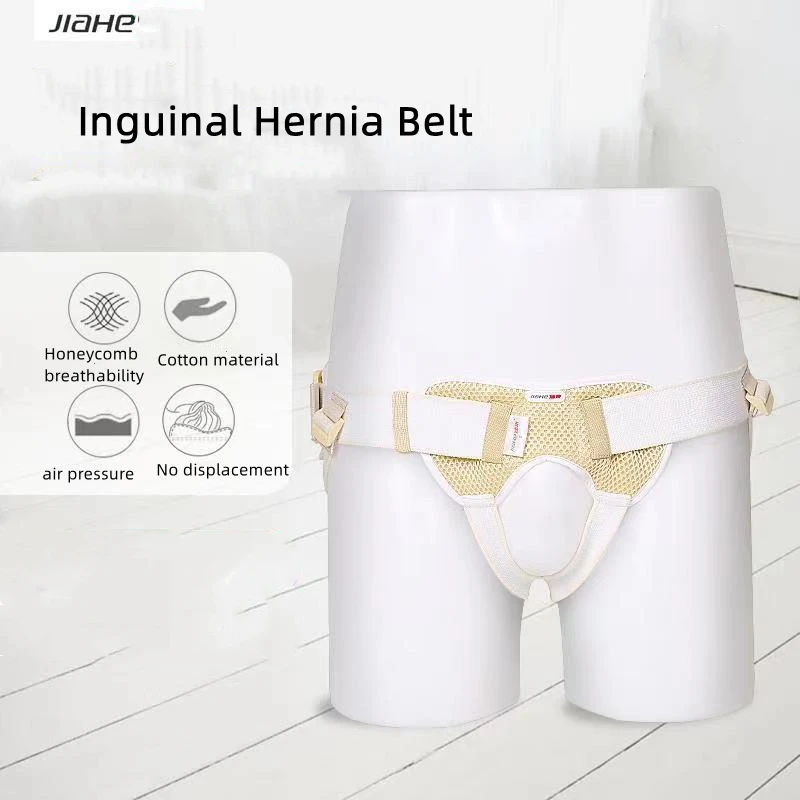 Inguinal Hernia Belt Truss Adult Elderly Hernia Support Brace Sport Pain Relief Recovery Strap with 2 Removable Compression Pads