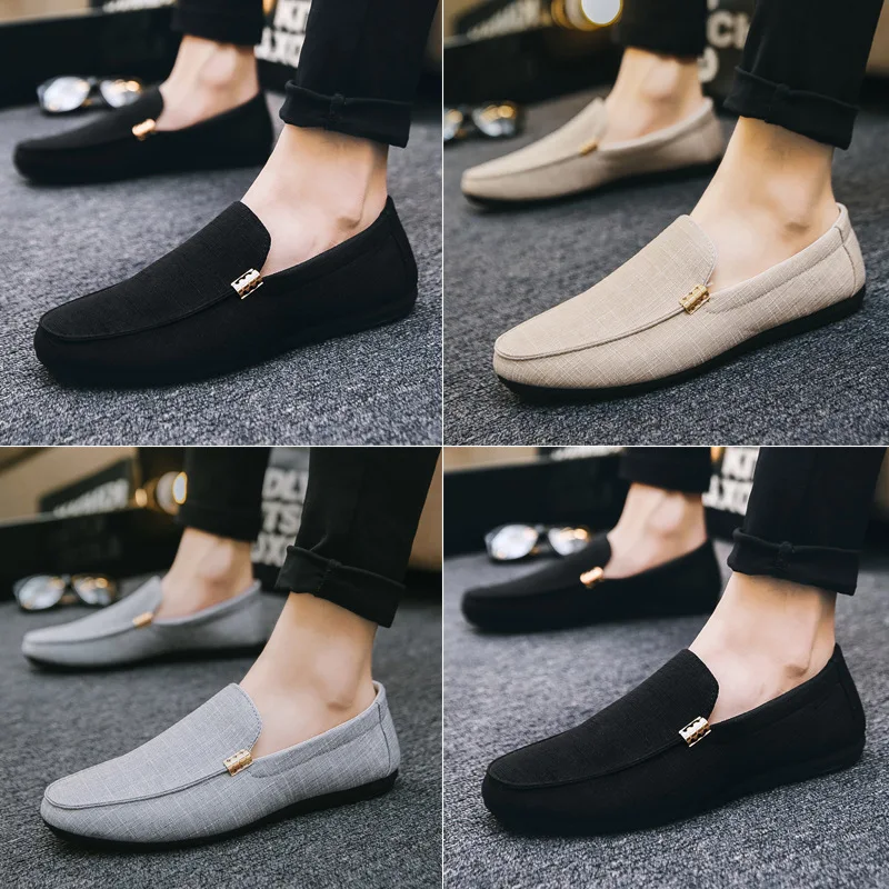 Shoes Men Casual  Comfort Men Shoes Denim Male Shoes Adult Footwear 2023 New Men Loafers Canvas Shoes Men Sneakers Driving Shoes