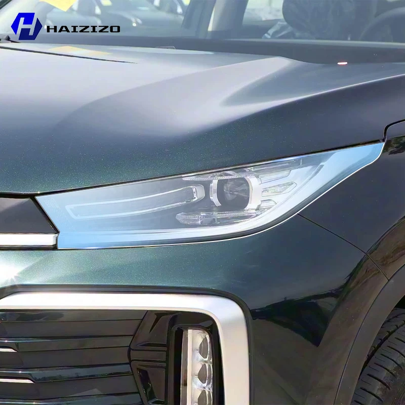 

For EXEED LX 2024-2025 Smoke Black TPU Headlight Protection Film Anti-Scratch & UV Resistant Easy Install Vinyl Wrap Kit PPF