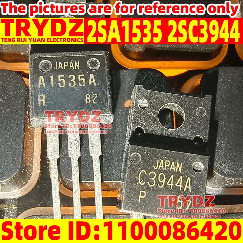 10-1pairs New A1535 C3944 2SA1535 2SC3944 2SA1535A 2SC3944A TO-220F R gear