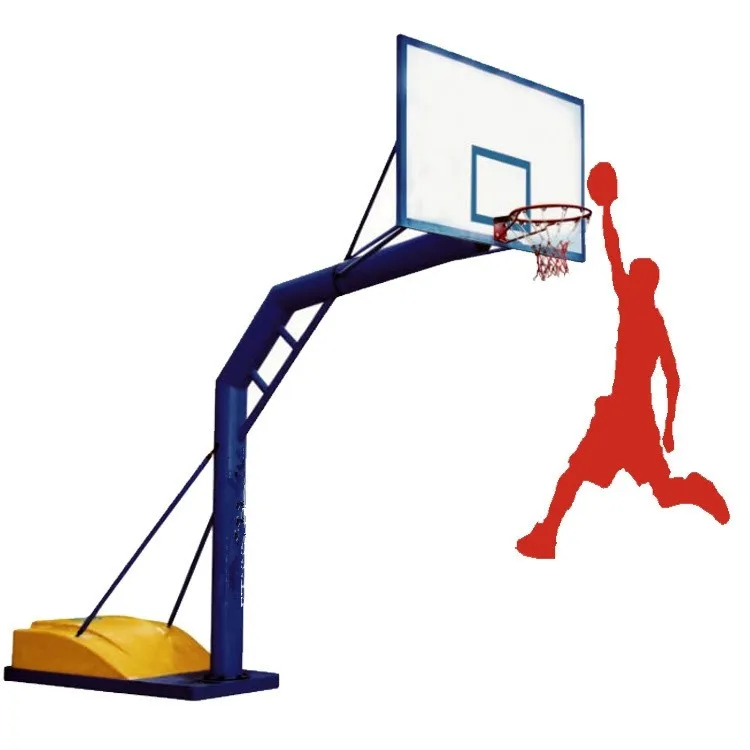安価なポータブルバスケットボールスタンド、移動可能で高さ調節可能