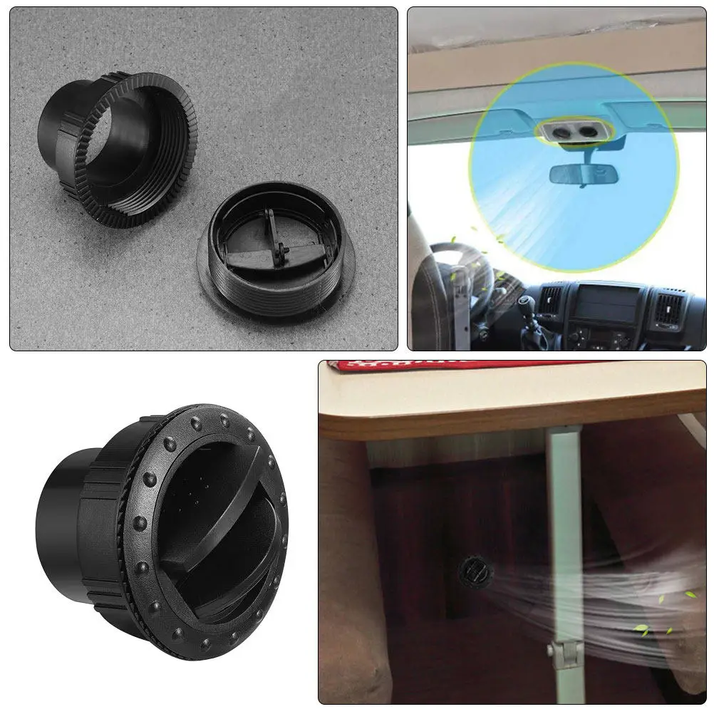 

2 шт. регулируемые круглые вентиляционные решетки для автомобиля/фургона, дефлекторы кондиционера