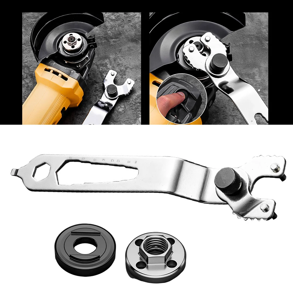 12-in-1 Multi-function Wrench Adjustable Spanner Wrench For Angle Grinder Steel Manual Tool Lock Nut Wrench Pressure Plate