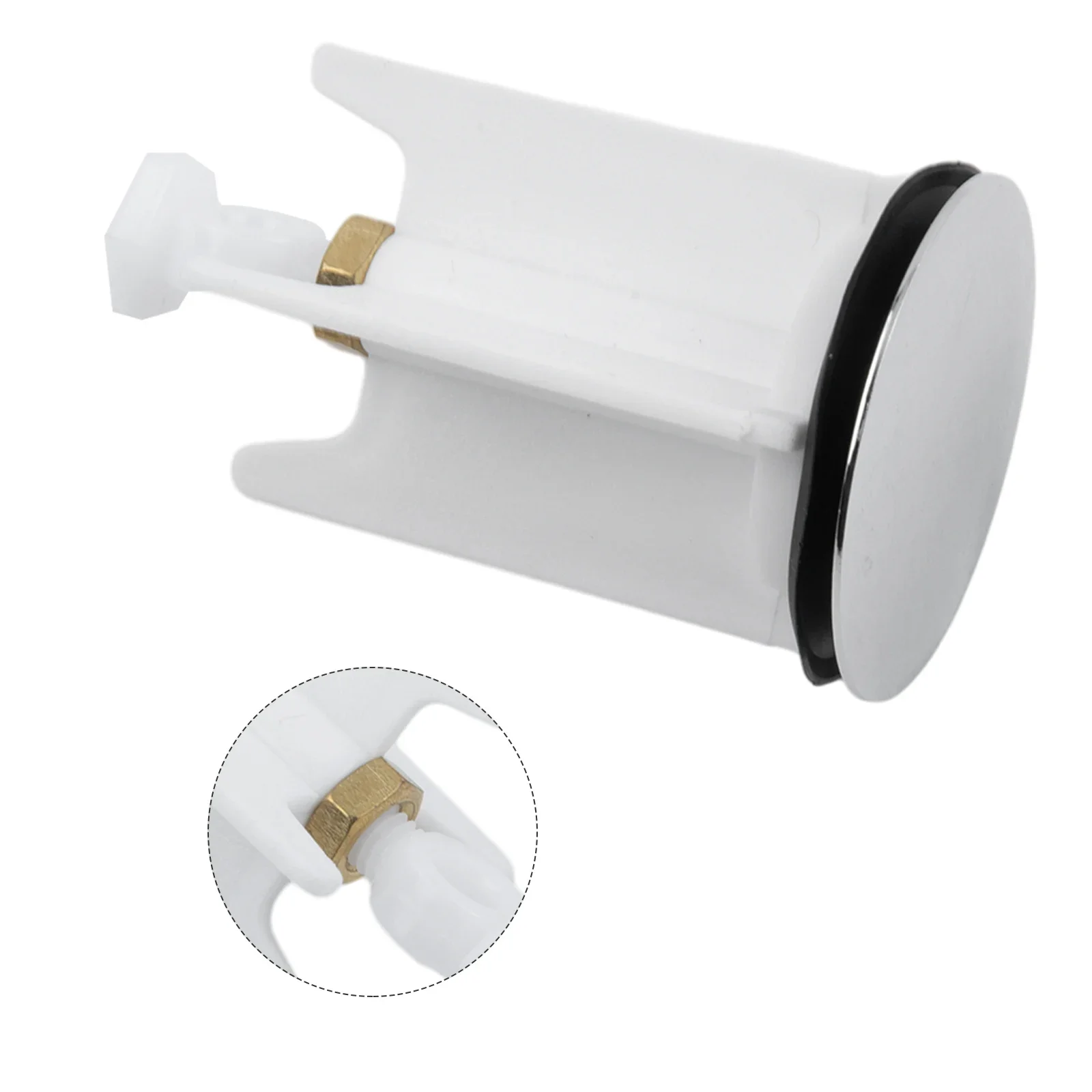 Wash Basin Plug Copper Cover Replacement, Peças Sobressalentes, Alta Qualidade, Corpo De Plástico, Prático Disponível, Novo