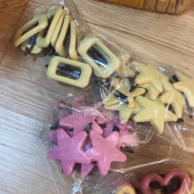 2Pcs/Lot Mini BB Hair Clips Small Rectangular Hairpins Simple Style Side Clips Barrettes for Girl Hair Accessories Headwear New