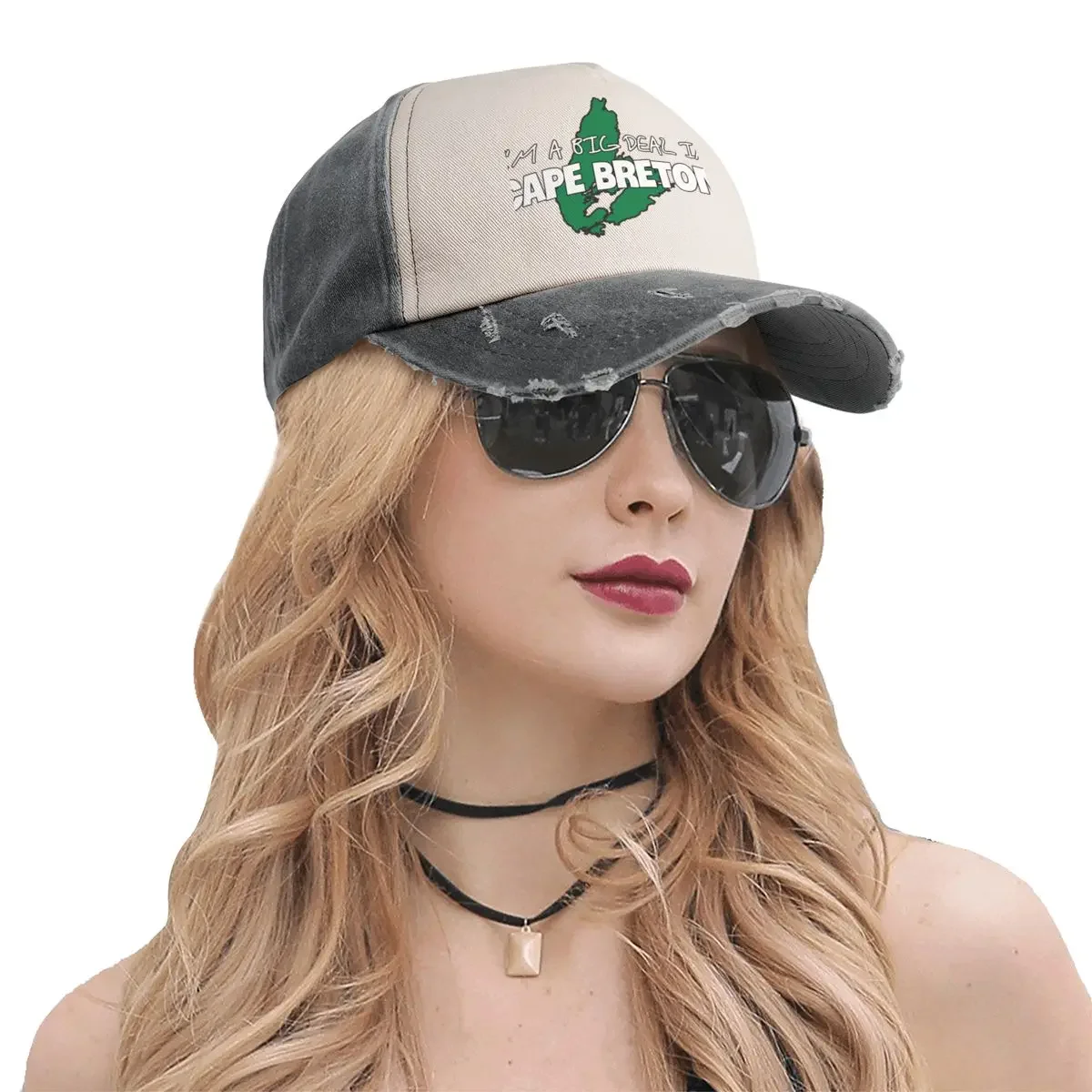 Bold I'm a Big Deal in Cape Breton Design for People who Love Cape Breton Baseball Cap Golf Hat Man Golf Men Women's