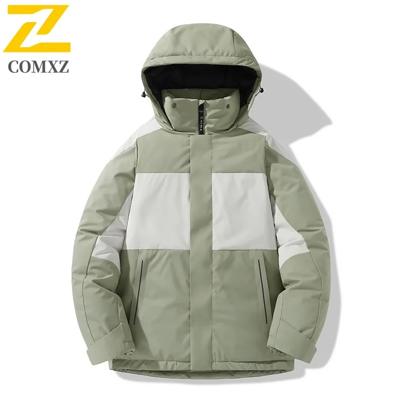 

COMXZ Cotton Coat High Quality Men Winter New Trendy Loose Fit Big Size Casual Thick Warm lightweight windbreaker Padded Jacket