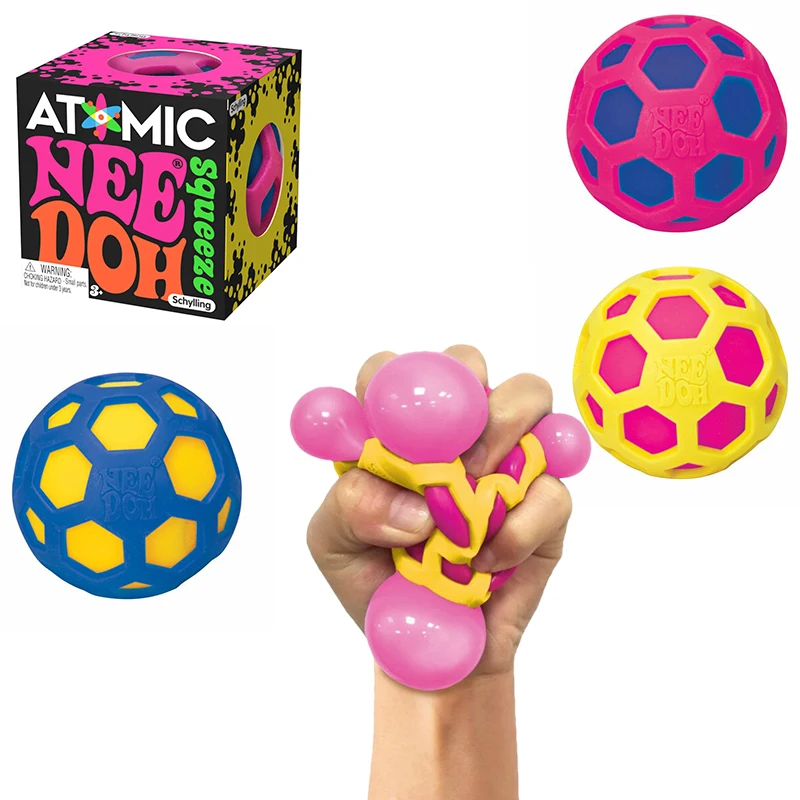 Atomic NeeDoh Schylling Needoh Atomic Stressball Squishies Spielzeug Blindbox Erwachsenen-Partygeschenk Stressabbau-Spielzeug Fidget