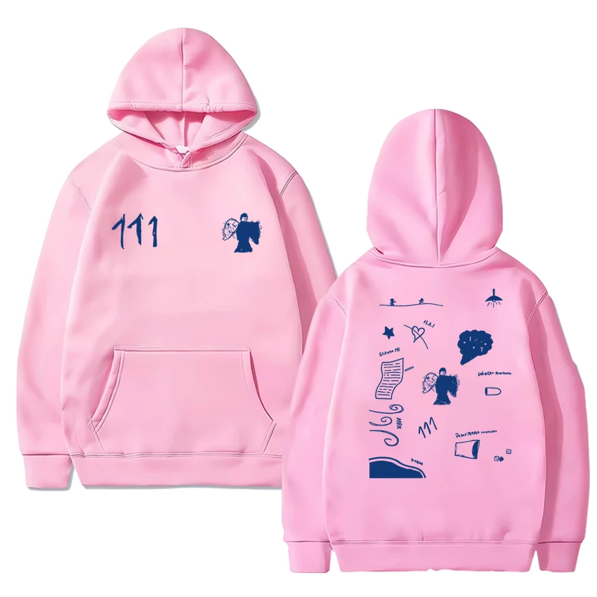 جديد الرجال النساء harajuku موضة البلوز ميلو J 111 ألبوم 2025 جولة مزدوجة الوجهين أغطية رأس مطبوعة للجنسين الصوف بلوفرات غير رسمية