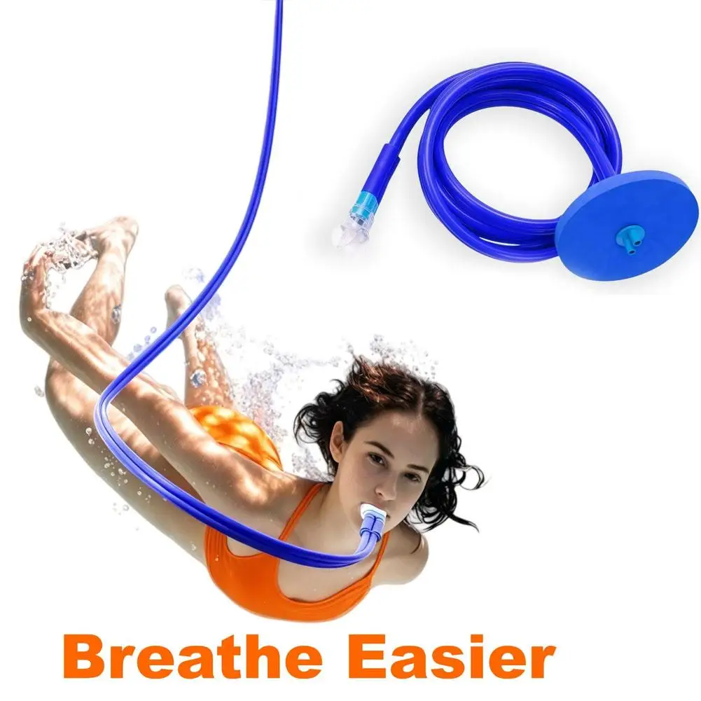 Tauch-Atemschlauch Wiederverwendbarer Schnorchel Atemschlauch Verstärkter Silikon-Tauchrespirator Langer Volltrockener Atemapparat