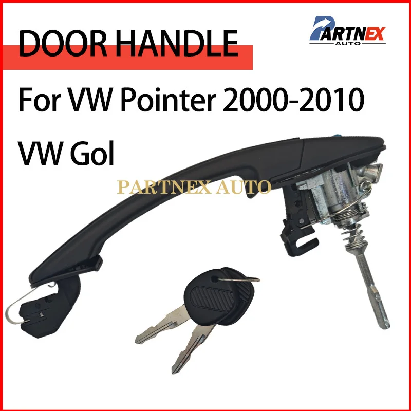 Front Door Exterior Outer Outside Door Handle With Keyhole For VW Gol VW Pointer 2000 2002 2004 2006 2010 373837205 373837206