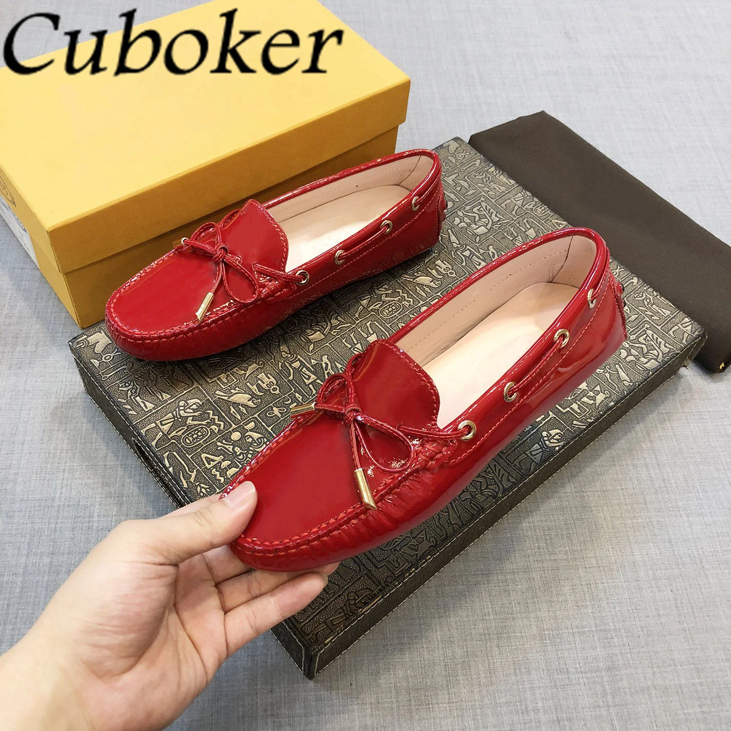 Loafers Shoes Leather Women\'s Flat Shoes Summer Suede Mules For Women Causal Flats Doug Shoes Spring Walking Out Ladies Shoes